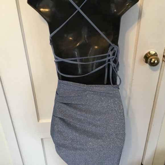 SheinBae size 4 body fitting blue dress new with tags. - Picture 2 of 5